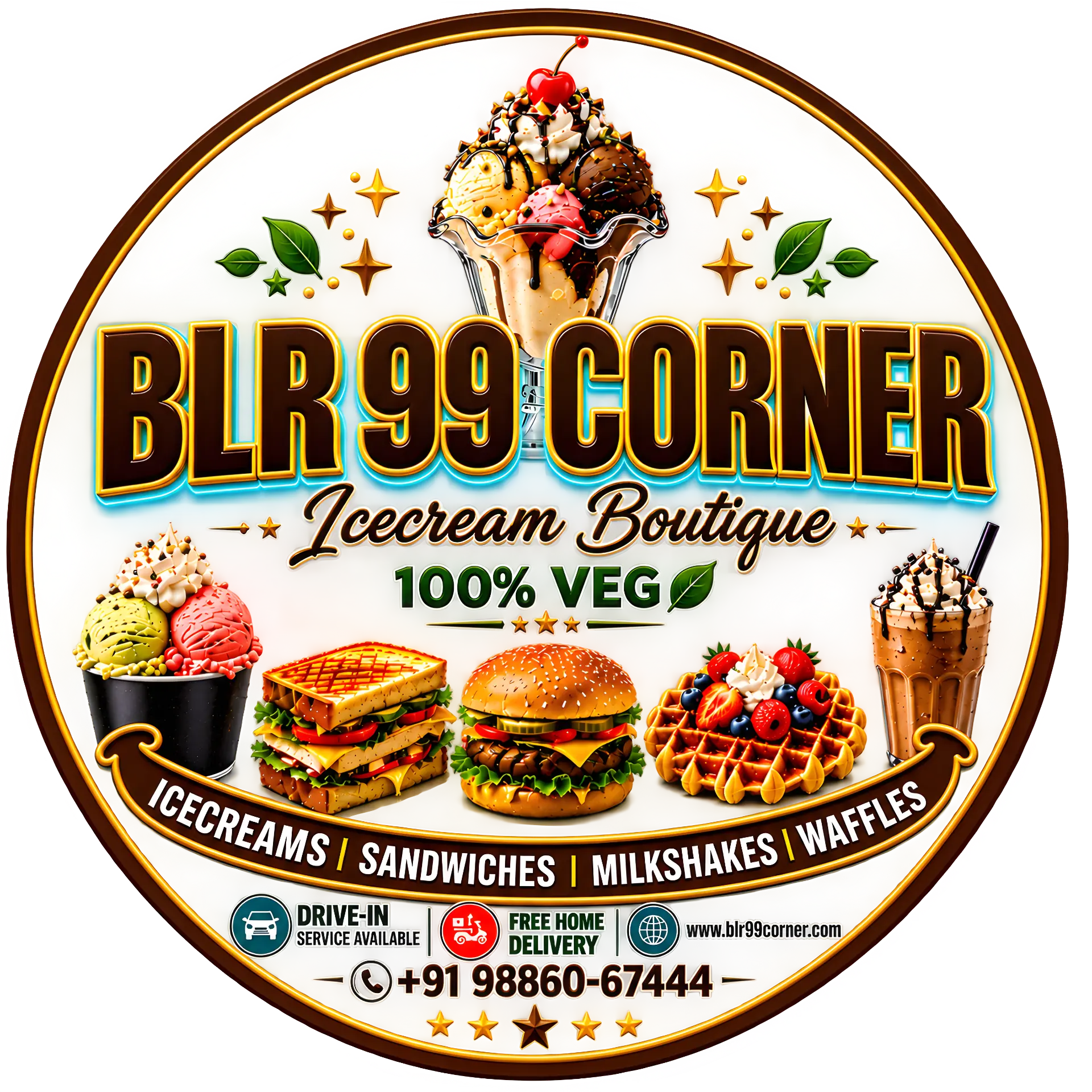 BLR99CORNER Icecream Boutique logo